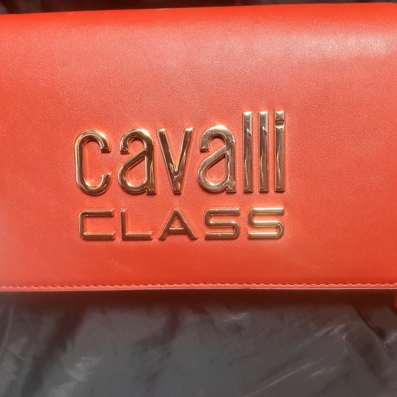 Cavalli Class Red Clutch Bag - Picture 2 of 7